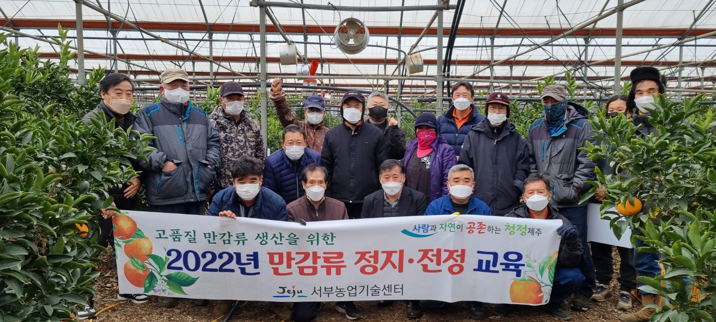 2022년 만감류 전지, 전정교육