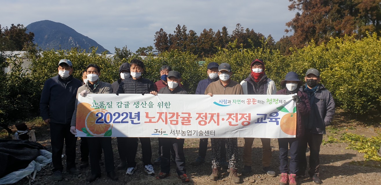 2022년 노지감귤 정지 전정교육