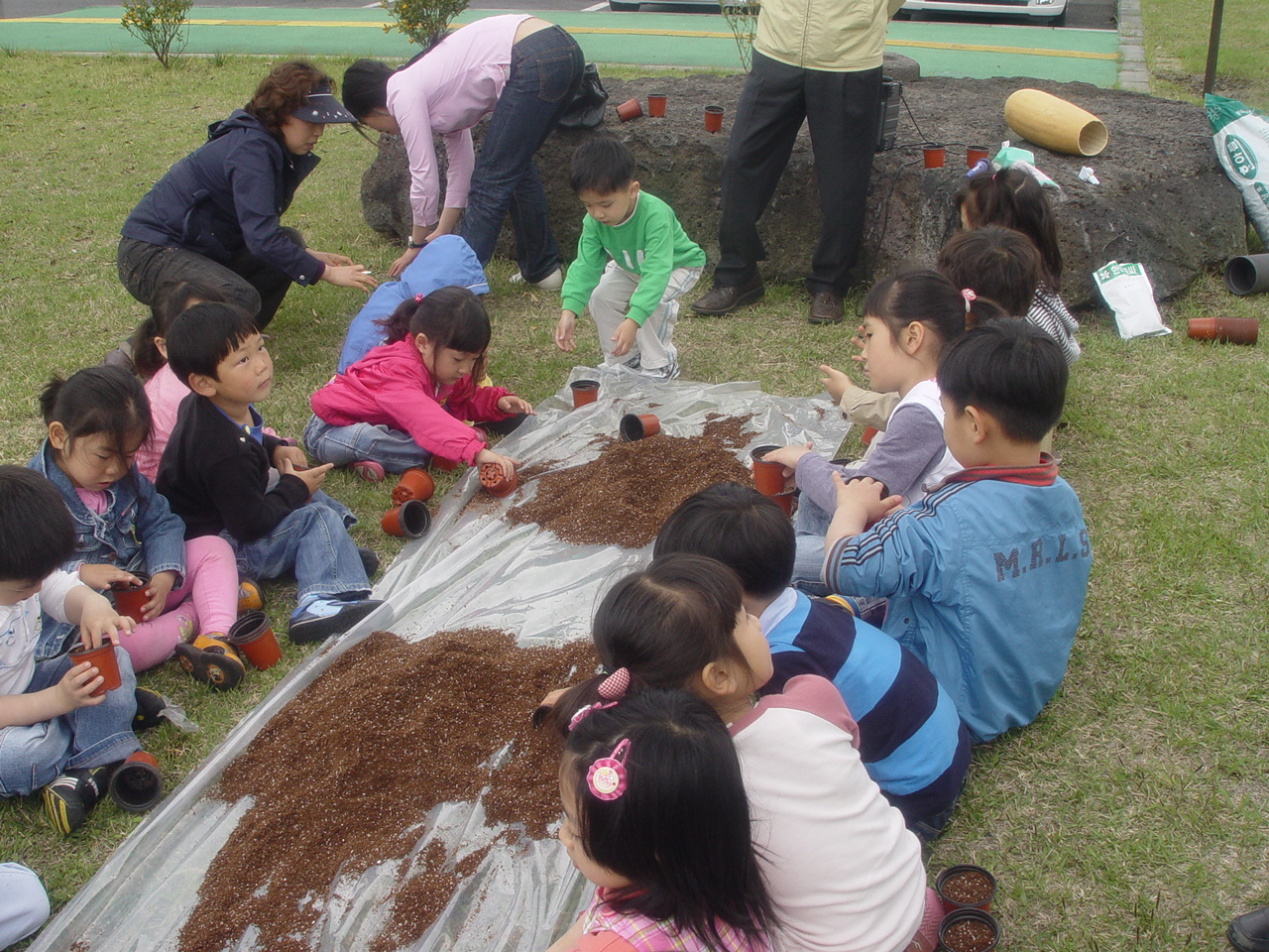 옥수수 파종 체험