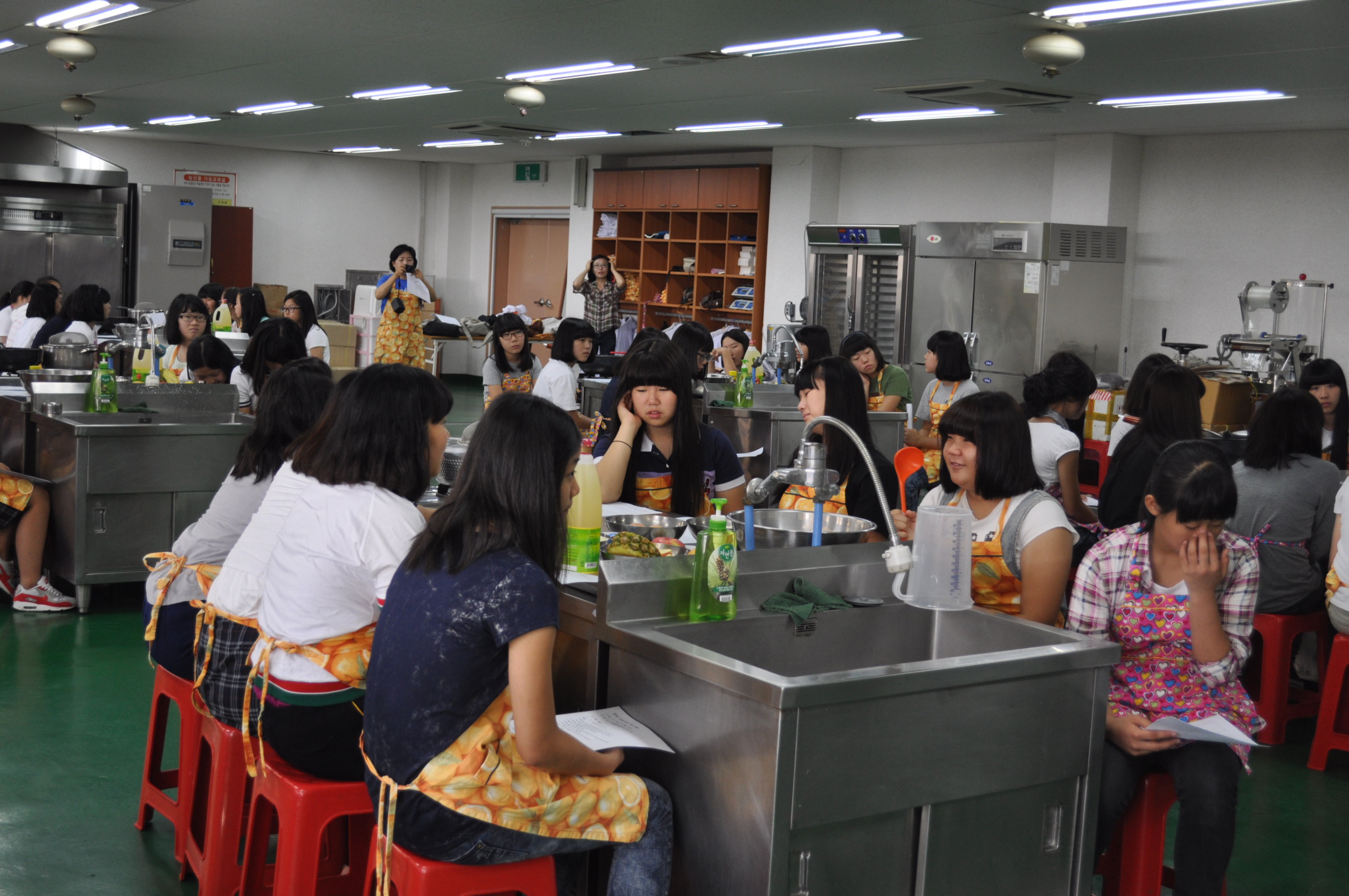 녹색 청소년 음식교실(서귀여중, 2010.09.18)