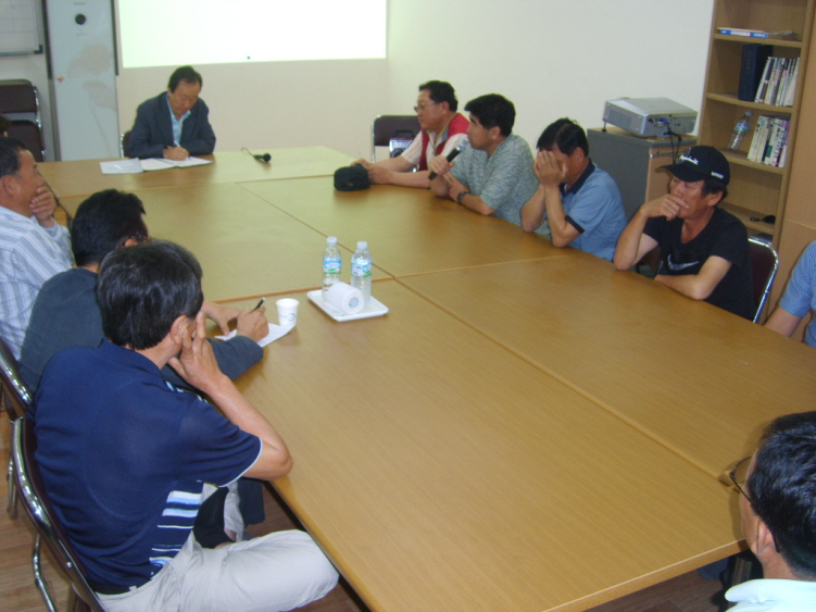 성산읍농업인단체화의 간담회